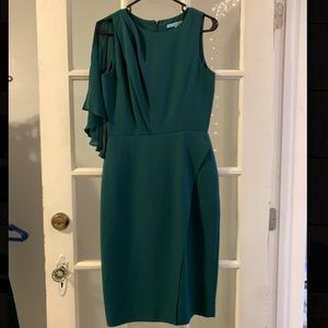 emerald green semi formal dress